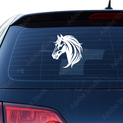 Pferdekopf Aufkleber Nr. 120 - Beispielansicht