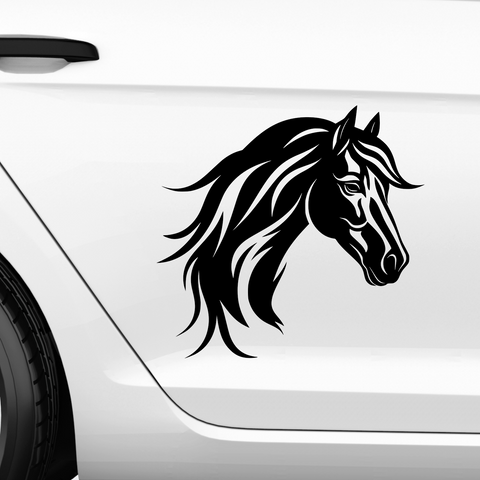 Pferdekopf Aufkleber Nr. 13 - Beispielansicht