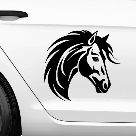 Pferdekopf Aufkleber Nr. 14 - Beispielansicht