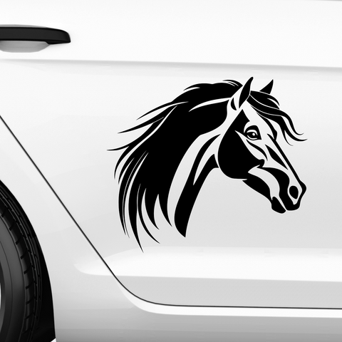 Pferdekopf Aufkleber Nr. 18 - Beispielansicht