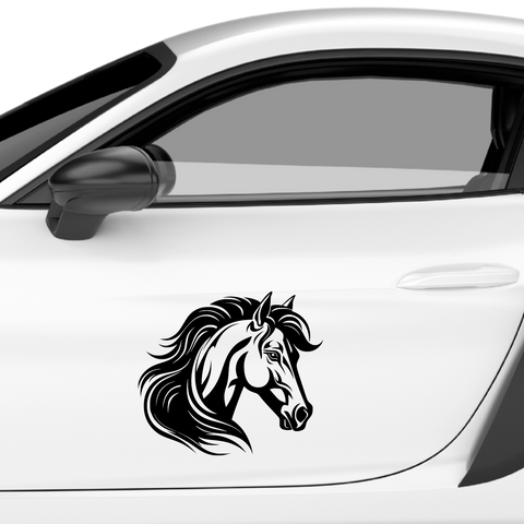 Pferdekopf Aufkleber Nr. 1 - Beispielansicht