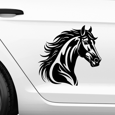 Pferdekopf Aufkleber Nr. 23 - Beispielansicht