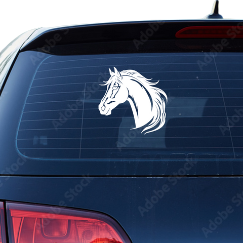 Pferdekopf Aufkleber Nr. 25 - Beispielansicht