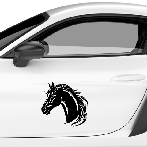 Pferdekopf Aufkleber Nr. 25 - Beispielansicht