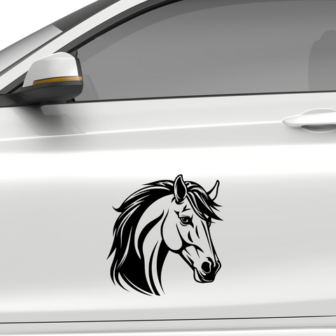 Pferdekopf Aufkleber Nr. 27 - Beispielansicht