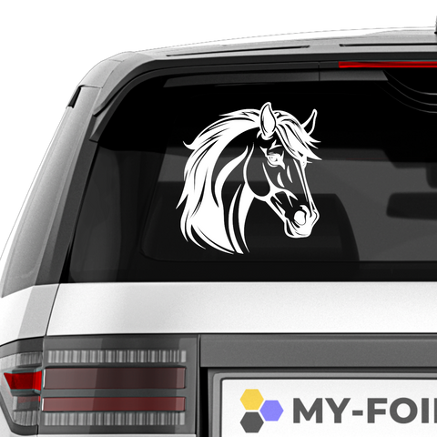 Pferdekopf Aufkleber Nr. 27 - Beispielansicht
