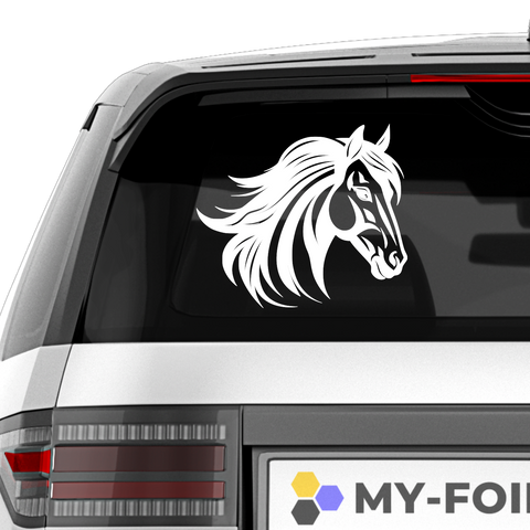 Pferdekopf Aufkleber Nr. 28 - Beispielansicht