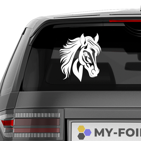 Pferdekopf Aufkleber Nr. 2 - Beispielansicht