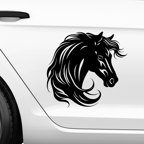 Pferdekopf Aufkleber Nr. 33 - Beispielansicht