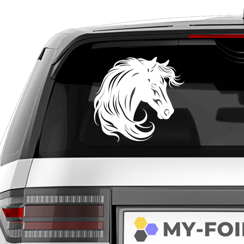 Pferdekopf Aufkleber Nr. 33 - Beispielansicht