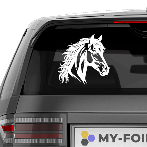 Pferdekopf Aufkleber Nr. 34 - Beispielansicht