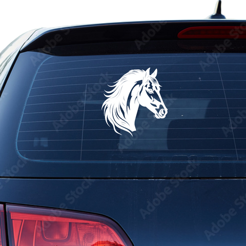 Pferdekopf Aufkleber Nr. 35 - Beispielansicht