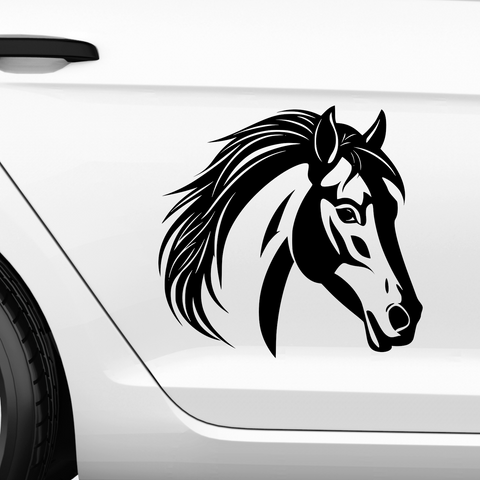 Pferdekopf Aufkleber Nr. 36 - Beispielansicht