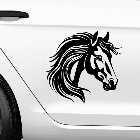Pferdekopf Aufkleber Nr. 37 - Beispielansicht