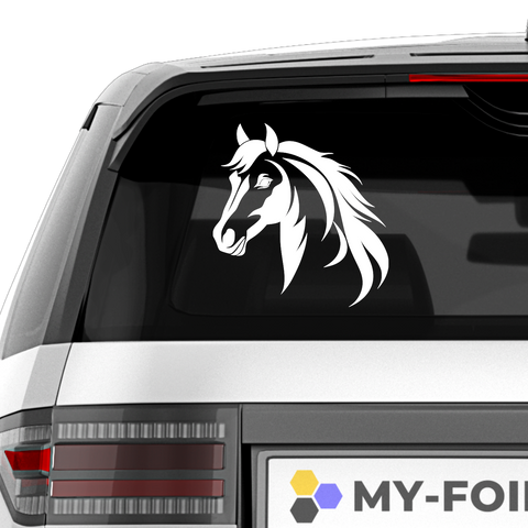 Pferdekopf Aufkleber Nr. 3 - Beispielansicht