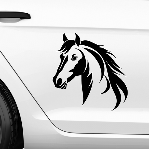 Pferdekopf Aufkleber Nr. 3 - Beispielansicht