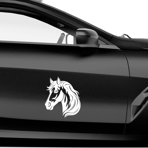 Pferdekopf Aufkleber Nr. 40 - Beispielansicht