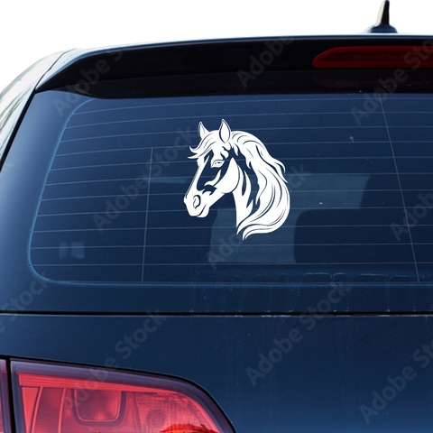 Pferdekopf Aufkleber Nr. 40 - Beispielansicht