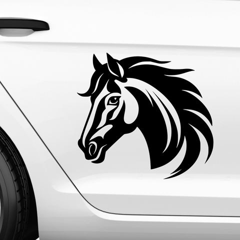 Pferdekopf Aufkleber Nr. 42 - Beispielansicht