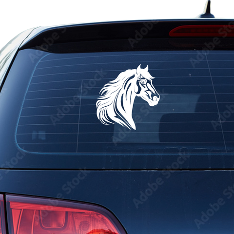 Pferdekopf Aufkleber Nr. 46 - Beispielansicht