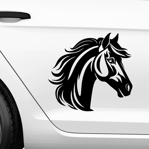 Pferdekopf Aufkleber Nr. 47 - Beispielansicht