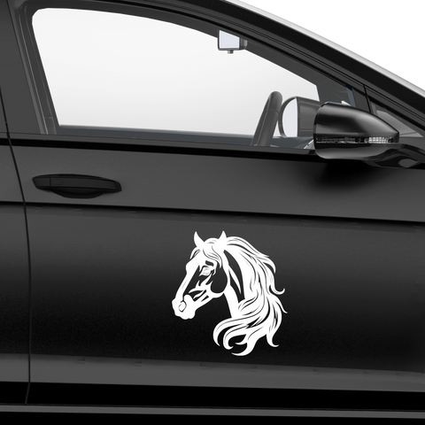 Pferdekopf Aufkleber Nr. 4 - Beispielansicht