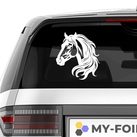 Pferdekopf Aufkleber Nr. 4 - Beispielansicht