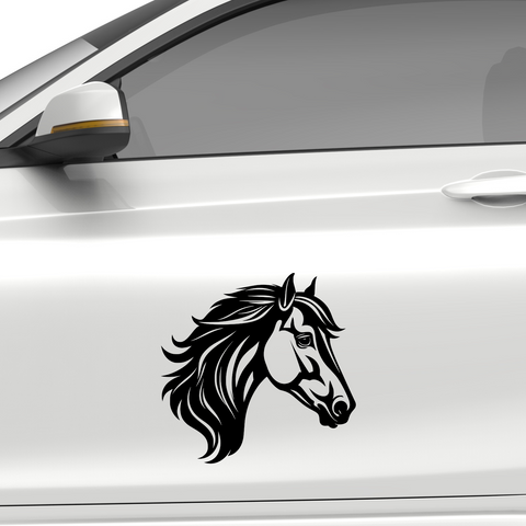 Pferdekopf Aufkleber Nr. 50 - Beispielansicht