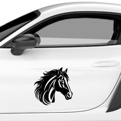 Pferdekopf Aufkleber Nr. 52 - Beispielansicht