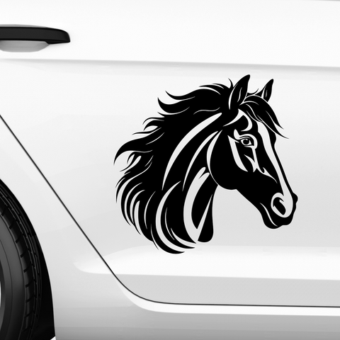 Pferdekopf Aufkleber Nr. 52 - Beispielansicht