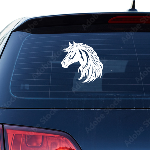 Pferdekopf Aufkleber Nr. 53 - Beispielansicht