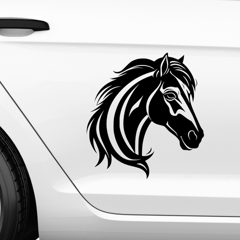Pferdekopf Aufkleber Nr. 54 - Beispielansicht