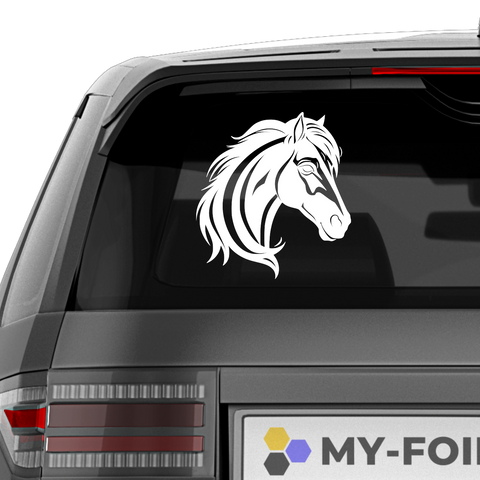 Pferdekopf Aufkleber Nr. 54 - Beispielansicht