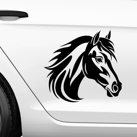 Pferdekopf Aufkleber Nr. 55 - Beispielansicht