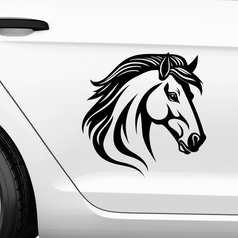 Pferdekopf Aufkleber Nr. 58 - Beispielansicht