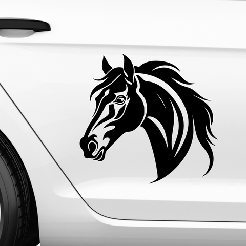 Pferdekopf Aufkleber Nr. 5 - Beispielansicht