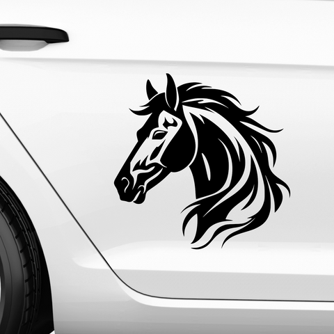 Pferdekopf Aufkleber Nr. 60 - Beispielansicht