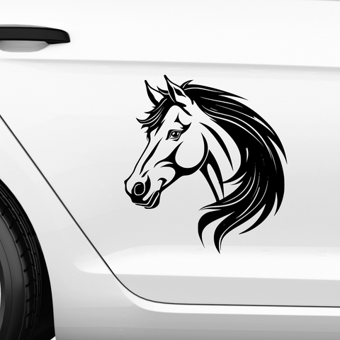 Pferdekopf Aufkleber Nr. 61 - Beispielansicht