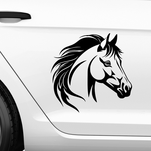 Pferdekopf Aufkleber Nr. 62 - Beispielansicht