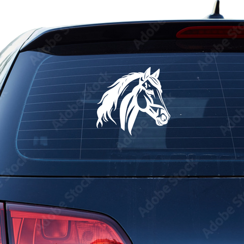 Pferdekopf Aufkleber Nr. 63 - Beispielansicht