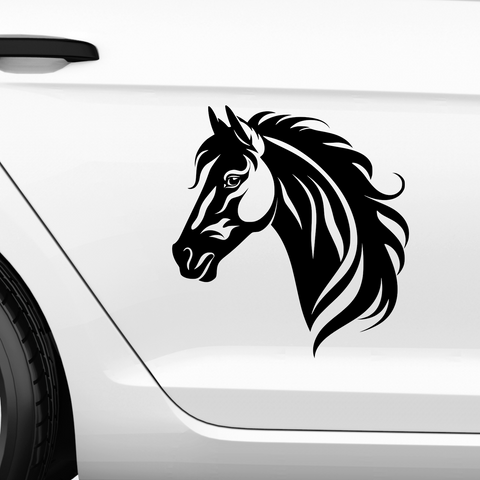 Pferdekopf Aufkleber Nr. 64 - Beispielansicht