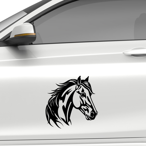 Pferdekopf Aufkleber Nr. 67 - Beispielansicht