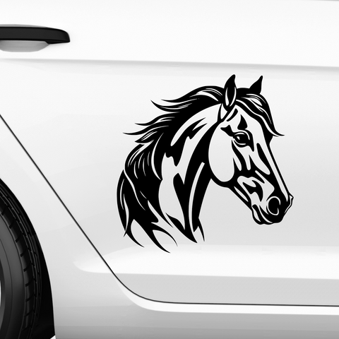 Pferdekopf Aufkleber Nr. 67 - Beispielansicht