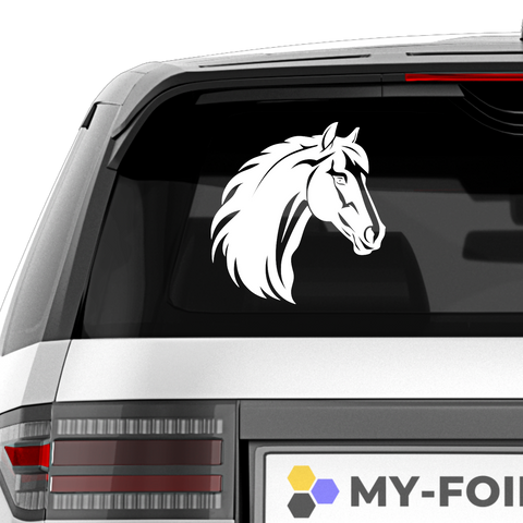 Pferdekopf Aufkleber Nr. 69 - Beispielansicht