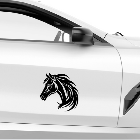 Pferdekopf Aufkleber Nr. 6 - Beispielansicht