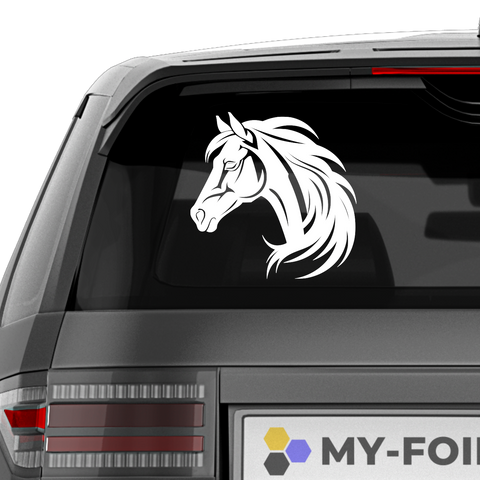 Pferdekopf Aufkleber Nr. 6 - Beispielansicht