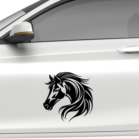 Pferdekopf Aufkleber Nr. 70 - Beispielansicht