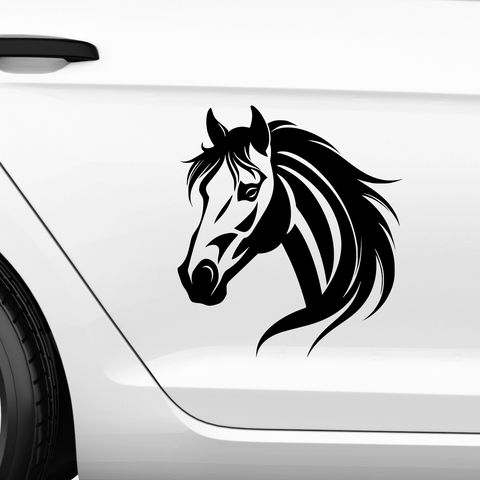Pferdekopf Aufkleber Nr. 72 - Beispielansicht
