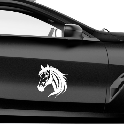 Pferdekopf Aufkleber Nr. 72 - Beispielansicht