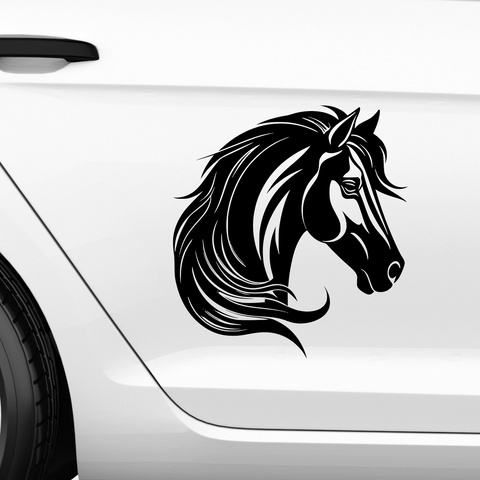 Pferdekopf Aufkleber Nr. 73 - Beispielansicht